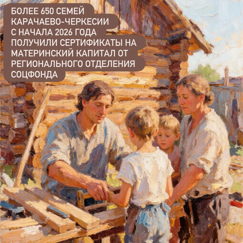 🧸 656 семей Карачаево-Черкесии уже получили маткапитал с начала 2026 года. А вы знаете...