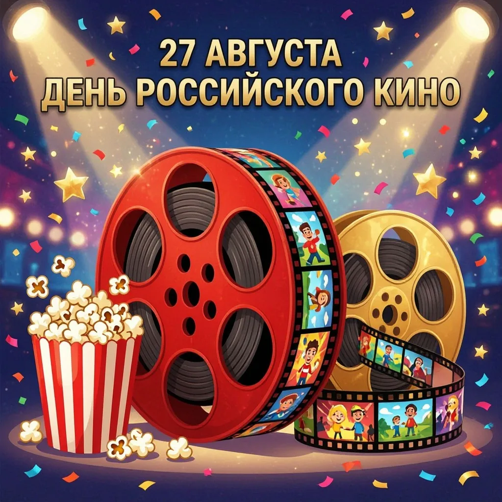 🎥 27 августа – День российского кино: волшебство экрана для малышей