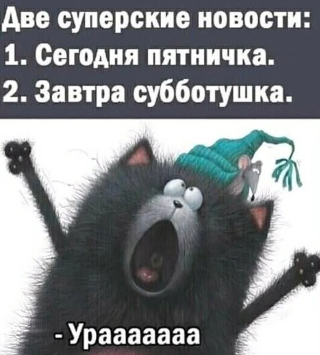 С добрым пятничным утром! 🎉