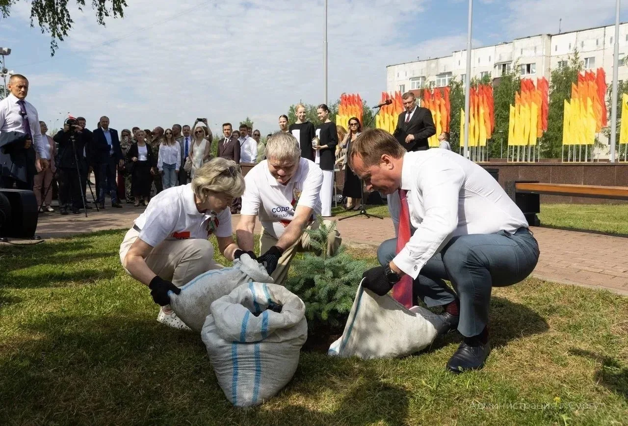 🌲Голубую ель из Брестской крепости высадили в Сургуте в память о Героях Советского Союза.

Саженец 