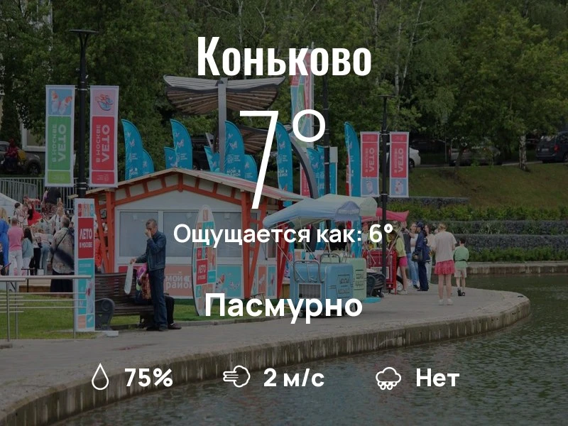 Что с погодой в Коньково?