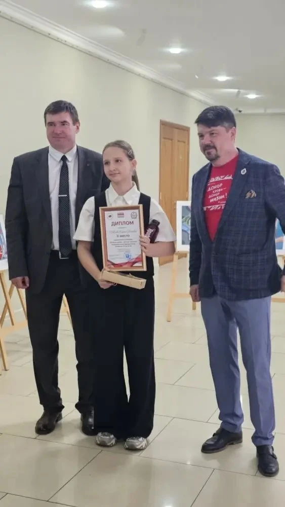 🥈 Ученица 5 «А» класса заняла второе место в художественном конкурсе ко Дню донора  Ученица 5 «А» кл