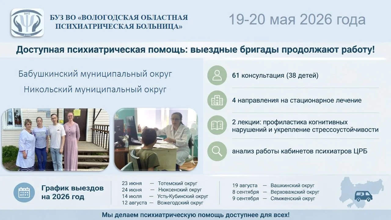 🚑Доступная психиатрическая помощь: выездные бригады продолжают работу!