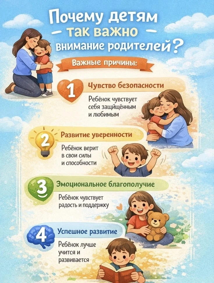 🧸 ❤️ ПОЧЕМУ ДЕТЯМ ТАК ВАЖНО ВНИМАНИЕ РОДИТЕЛЕЙ? ❤️

Дорогие родители и ребята! Давайте разберёмся, 
