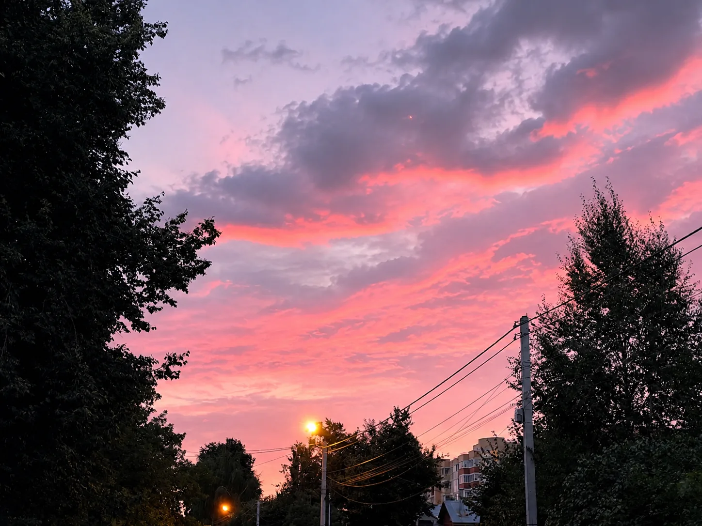 🌇  Закат и фонари