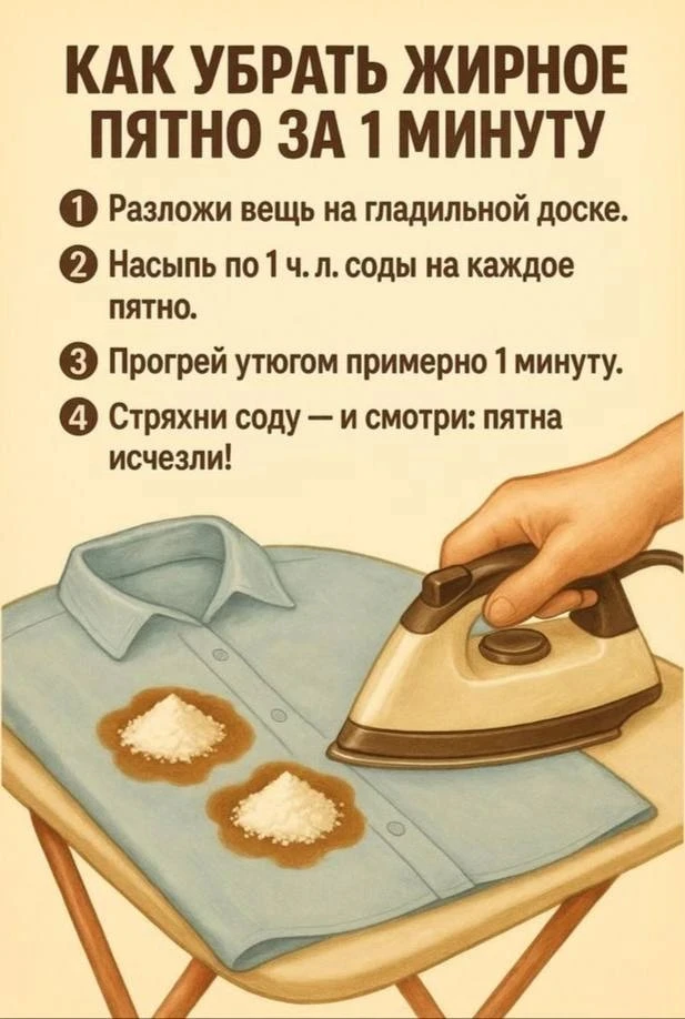 Как легко за 1 минуту избавиться от жирного пятна❤️‍🔥

✨Домашние Хитрости
🧘‍♀️ПП-рецепты | Фитнес