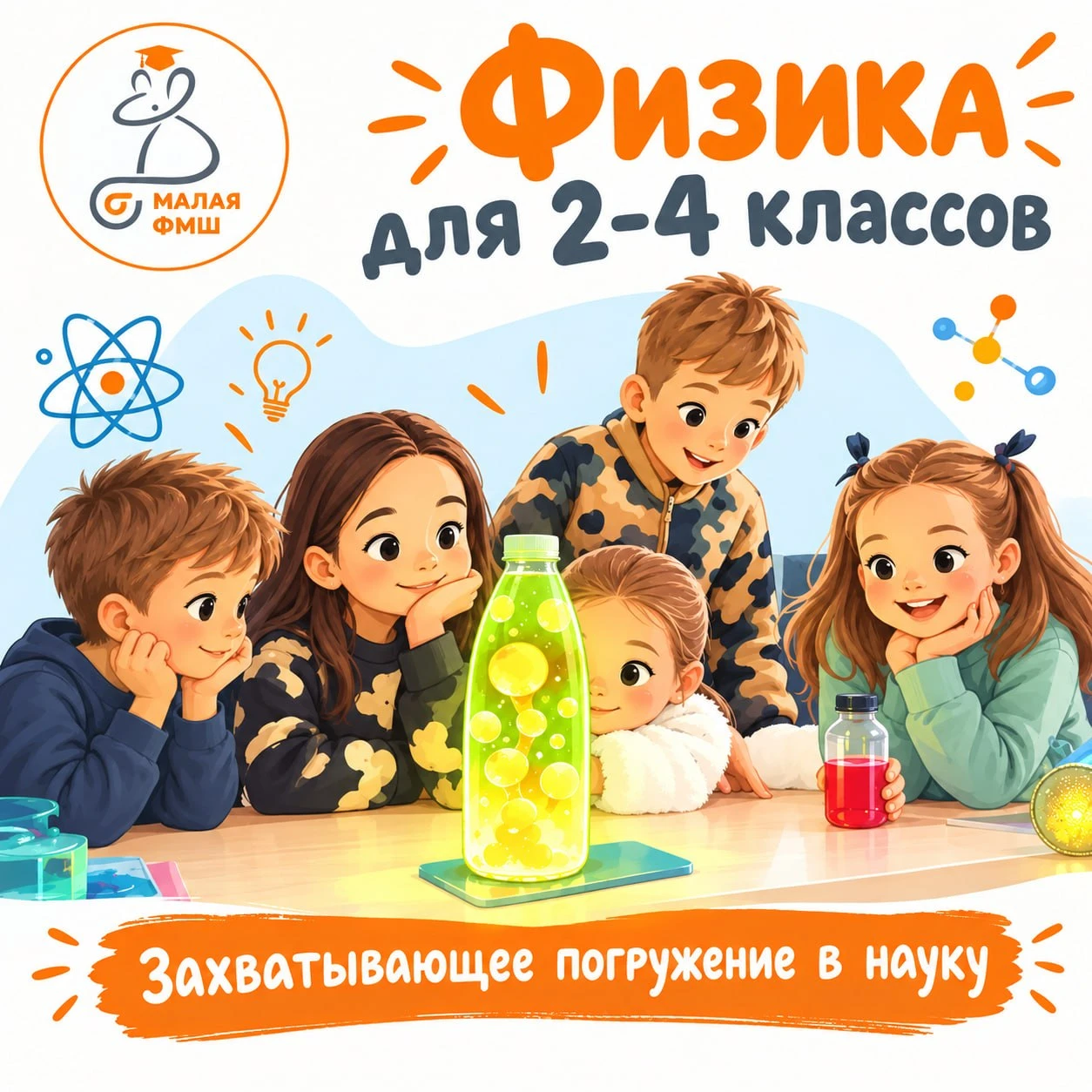 💡Физика для 2-4 классов — самый зрелищный курс Малой ФМШ.