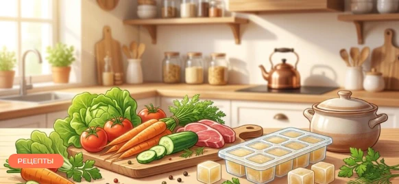 Зачем замораживать бульон в формочках: простой лайфхак для быстрой готовки