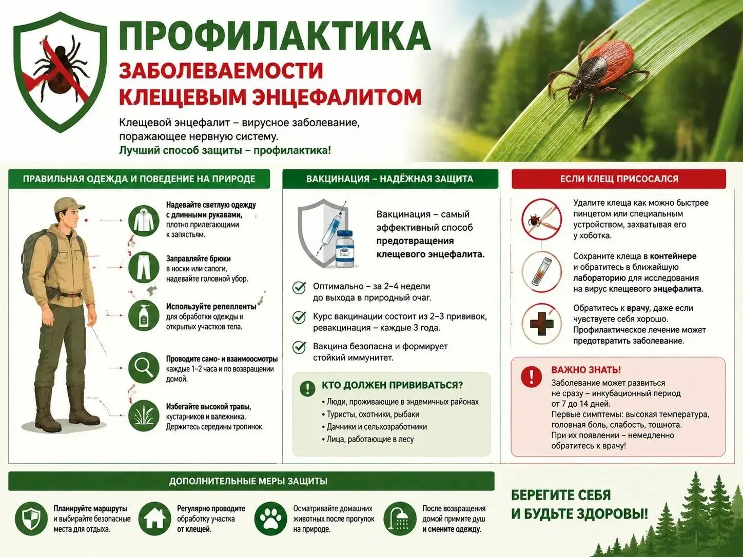 «Безопасное лето: как защитить ребенка от клещей»