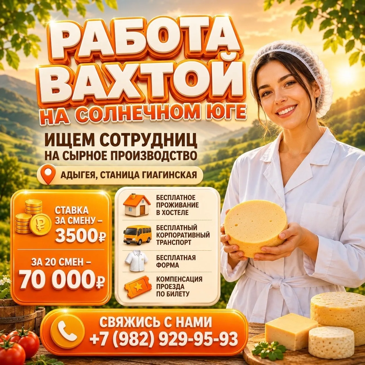 🔥Вахта с проживанием и корпоративным транспортом 🔥