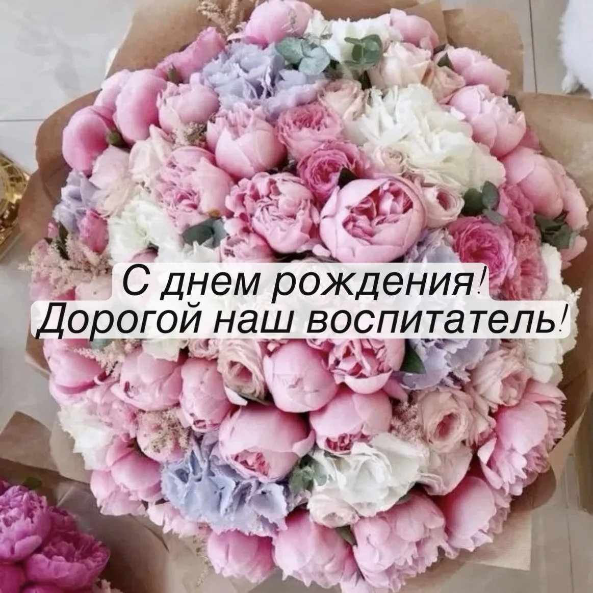 🎉Поздравляем с днём рождения воспитателя Елену Степановну Гусеву!