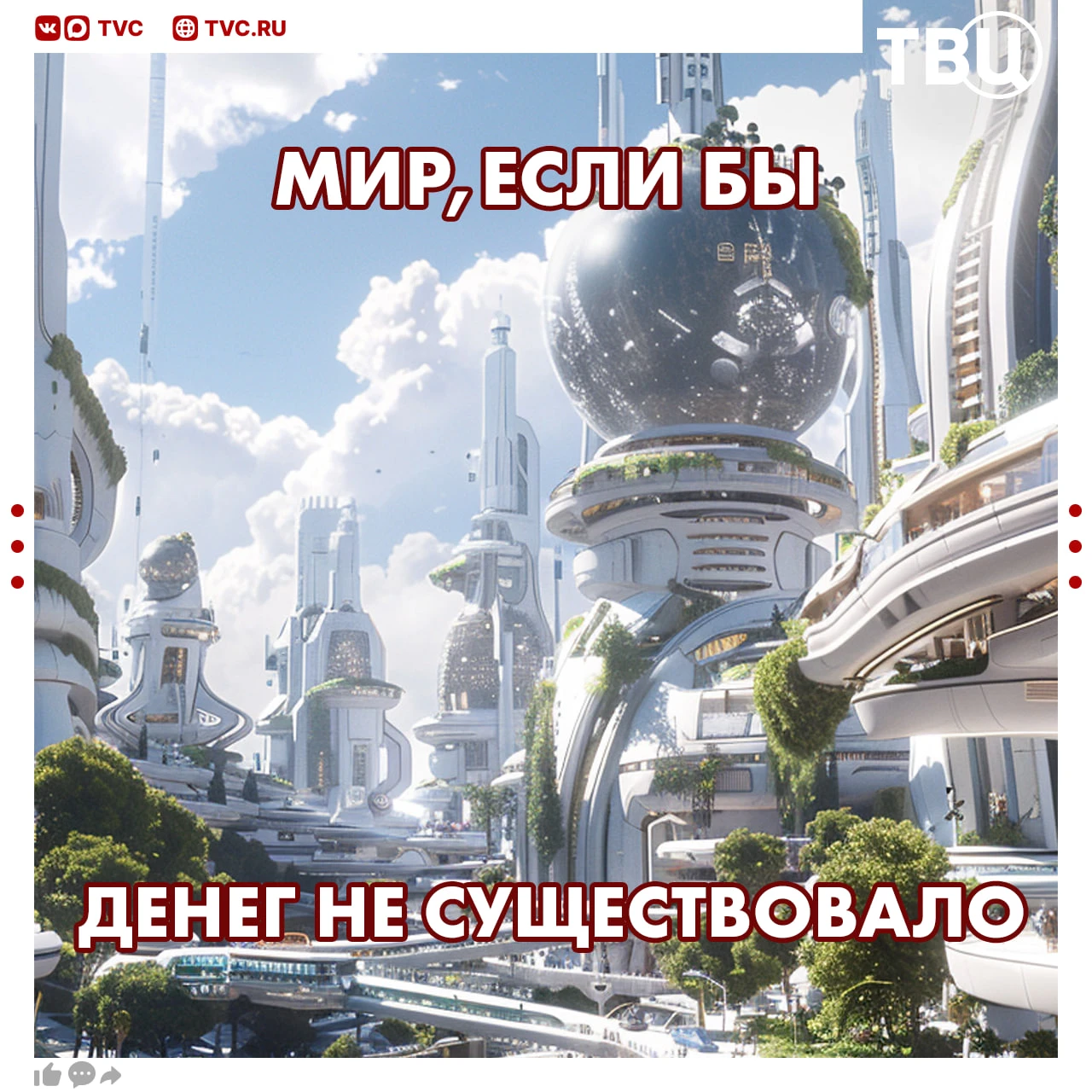 Четверть россиян хотели бы жить в мире без денег