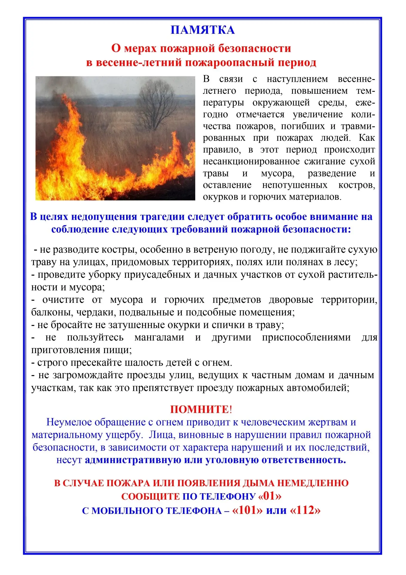 Информационные памятки!!!