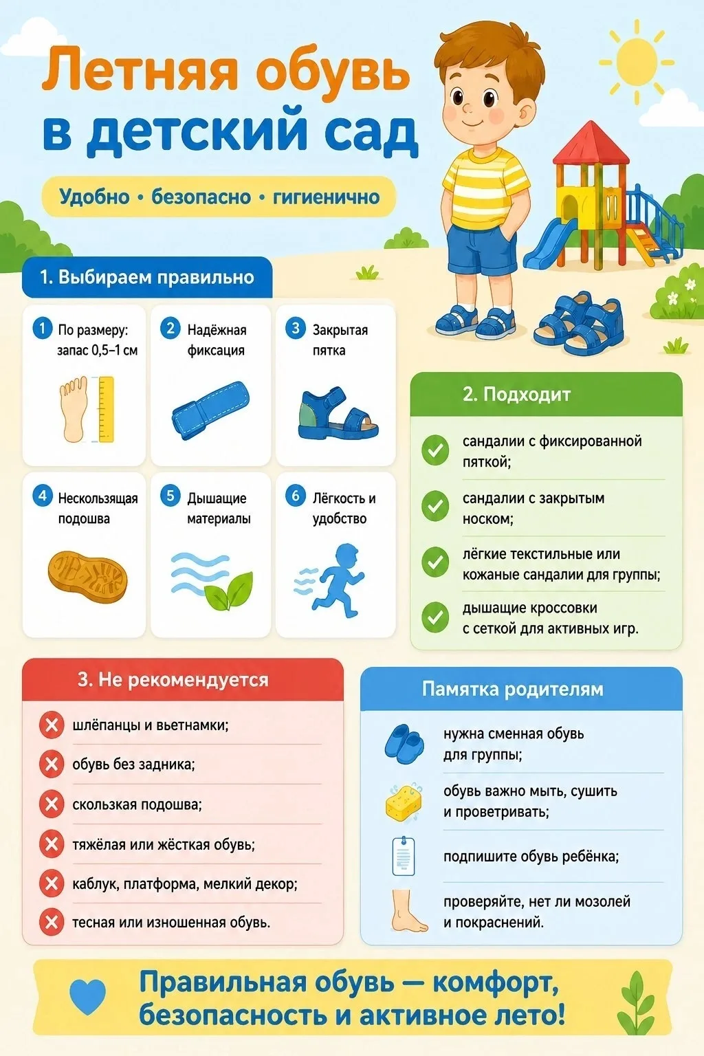 Лето — время активных игр и прогулок! ☀️