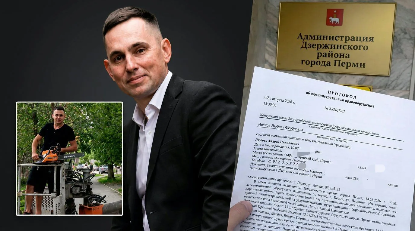 Инициатива наказуема: кандидат в депутаты получил протокол за устранение опасной ветки
