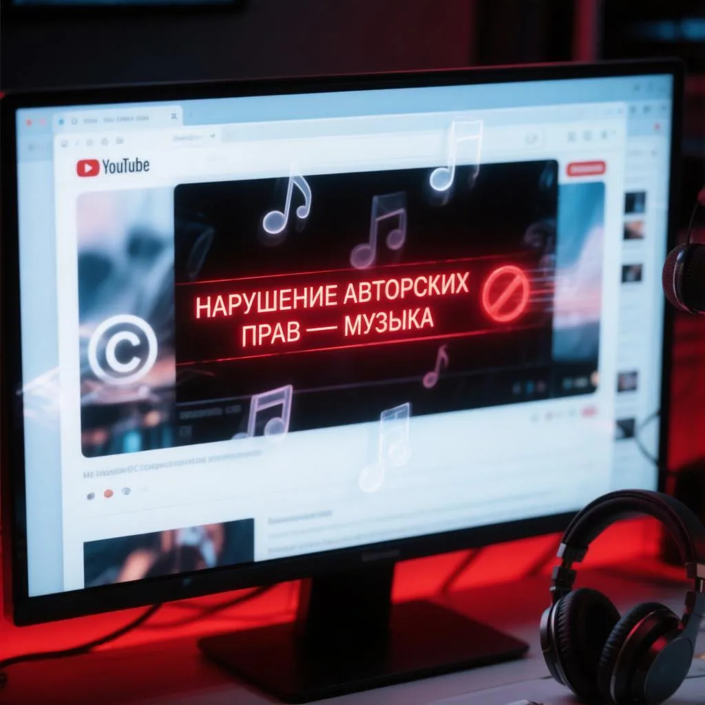 📱 Музыка и YouTube: нарушение авторских прав