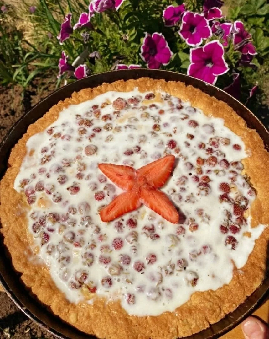 Җиләк пирогы😋🍓