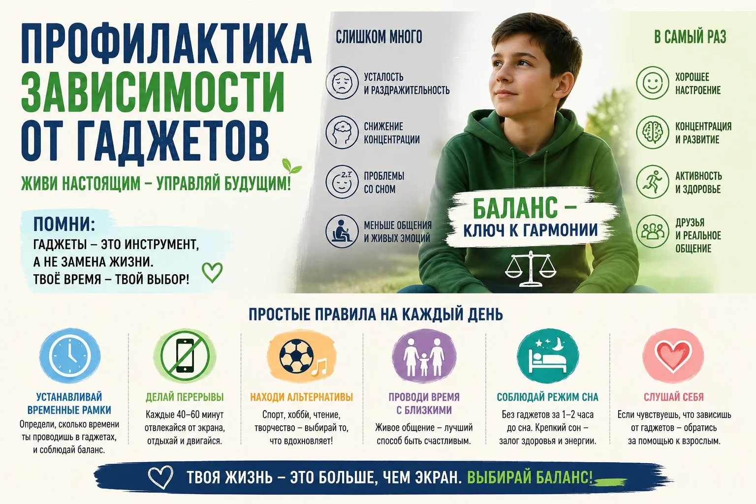 ✅ Неделя профилактики зависимости от гаджетов.

✳️Ваша цифровая диета начинается сегодня.

✳️На этой