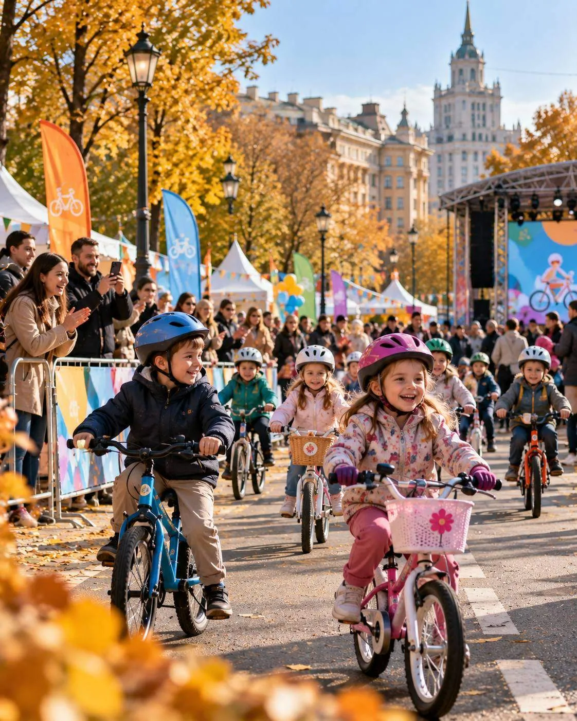 🚲 Москва — детский велофестиваль собрал рекордное число участников