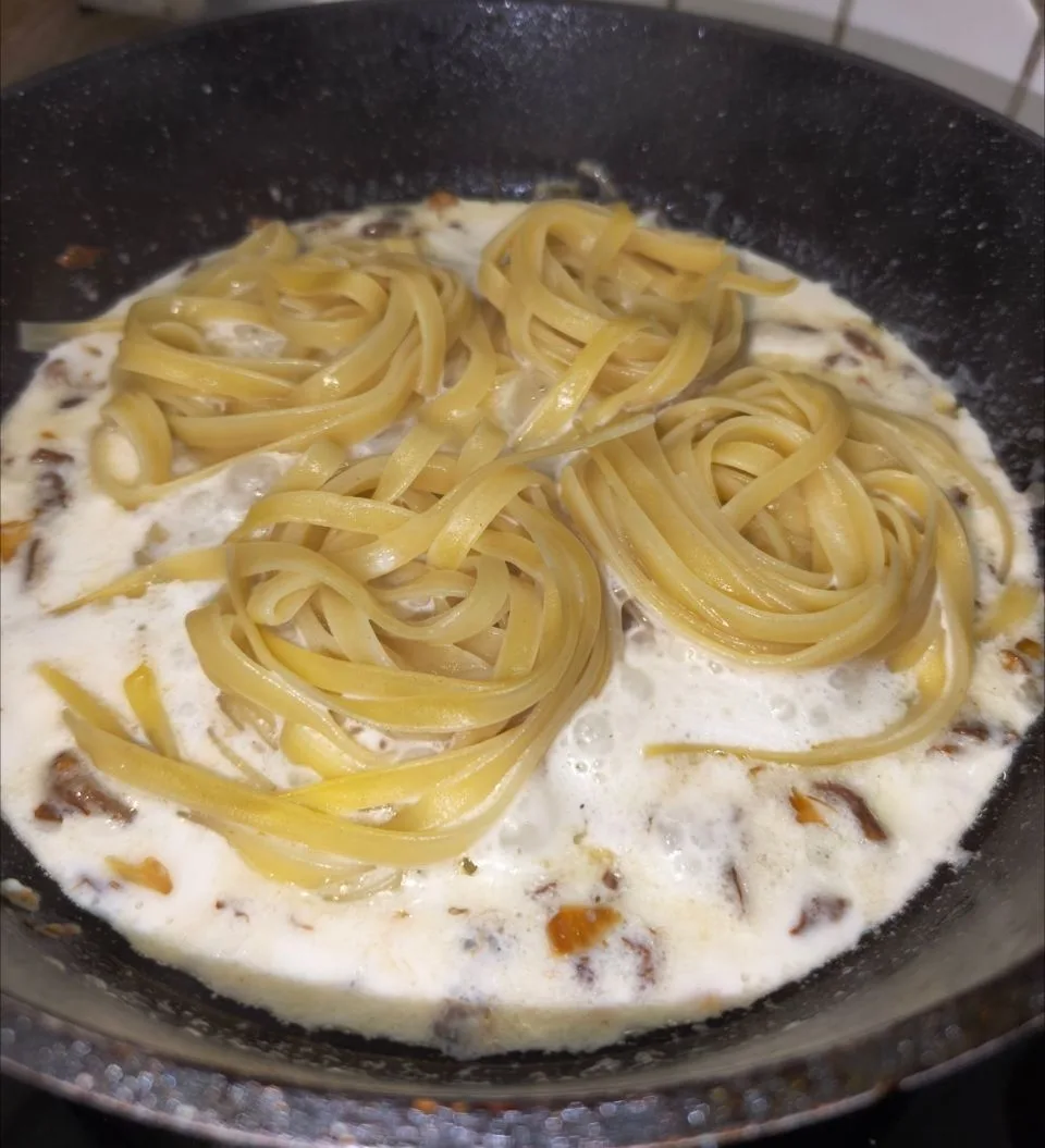 Гнезда с лисичками 🍝🍄