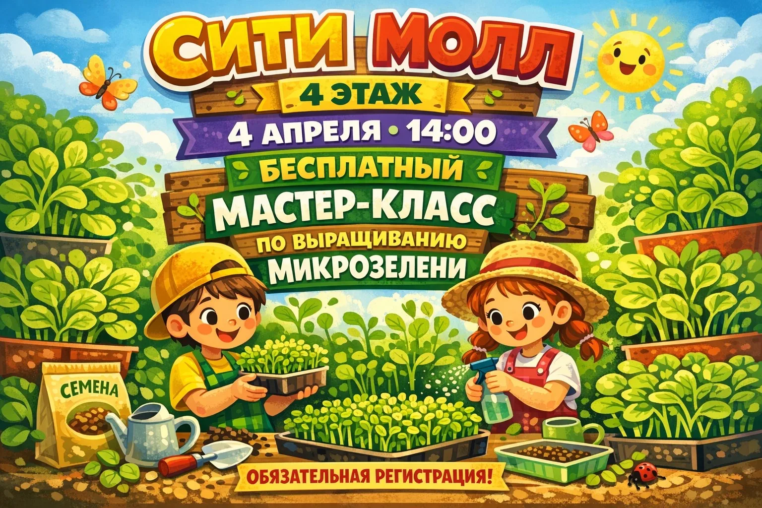 Мастер-класс по выращиванию микрозелени
