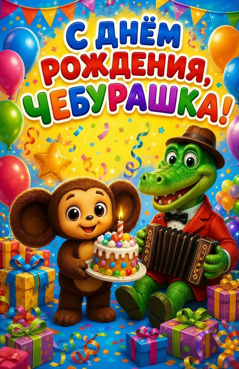 А вы отмечаете с детьми День рождения Чебурашки?