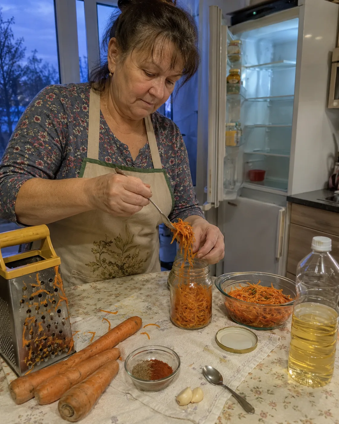 Морковь по-корейски — сочная, пряная и без лишнего масла

Домашняя морковь по-корейски хороша тем, ч