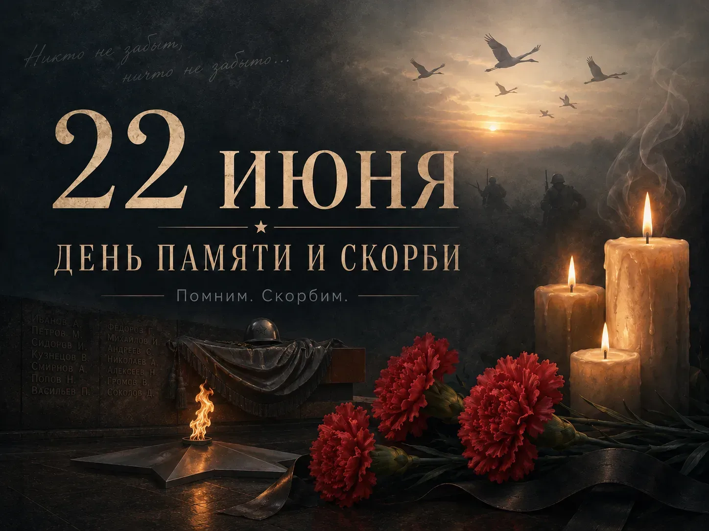 🕯️ Сегодня – День памяти и скорби

Ровно 85 лет назад началась Великая Отечественная война, которая