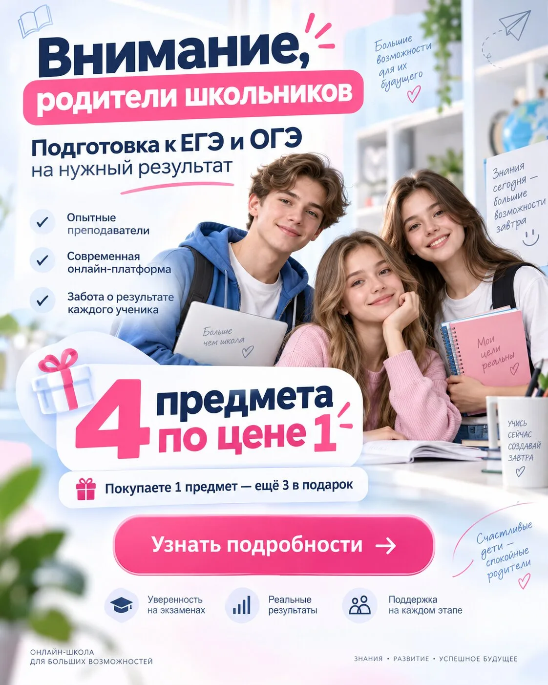 Один репетитор может стоить дороже четырёх предметов!