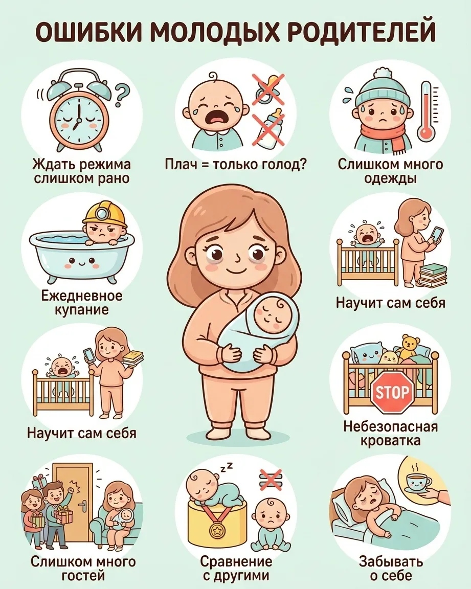 9 ошибок новоиспечённых родителей