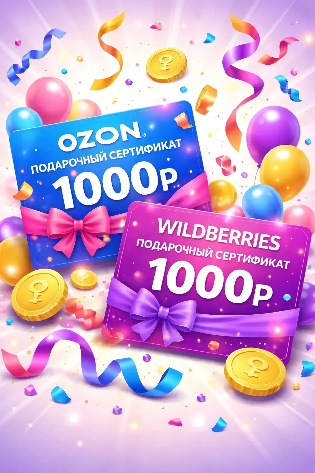 🎉 РОЗЫГРЫШ СЕРТИФИКАТА OZON/WB