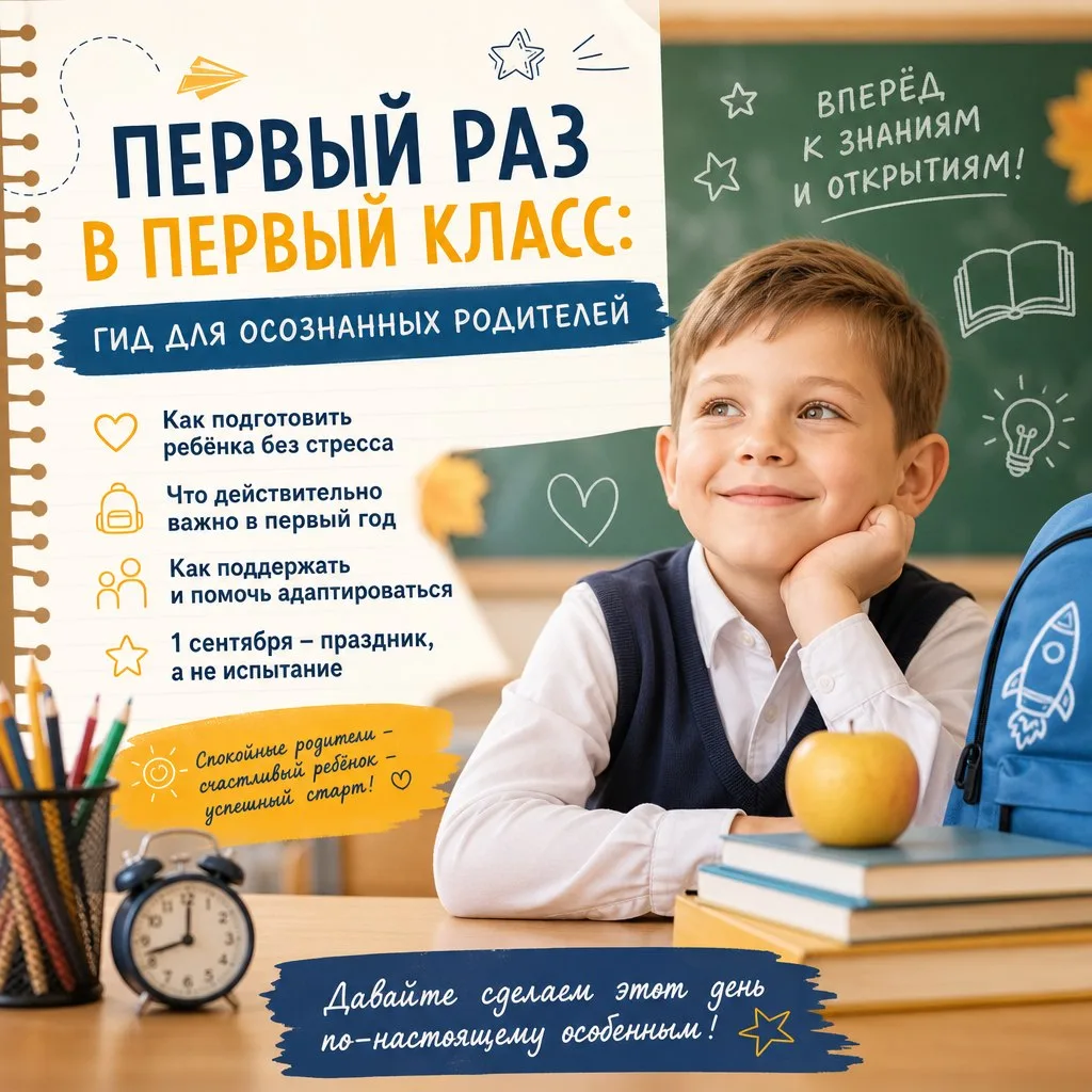 📚 🎒 ПЕРВЫЙ РАЗ В ПЕРВЫЙ КЛАСС: ГИД ДЛЯ ОСОЗНАННЫХ РОДИТЕЛЕЙ