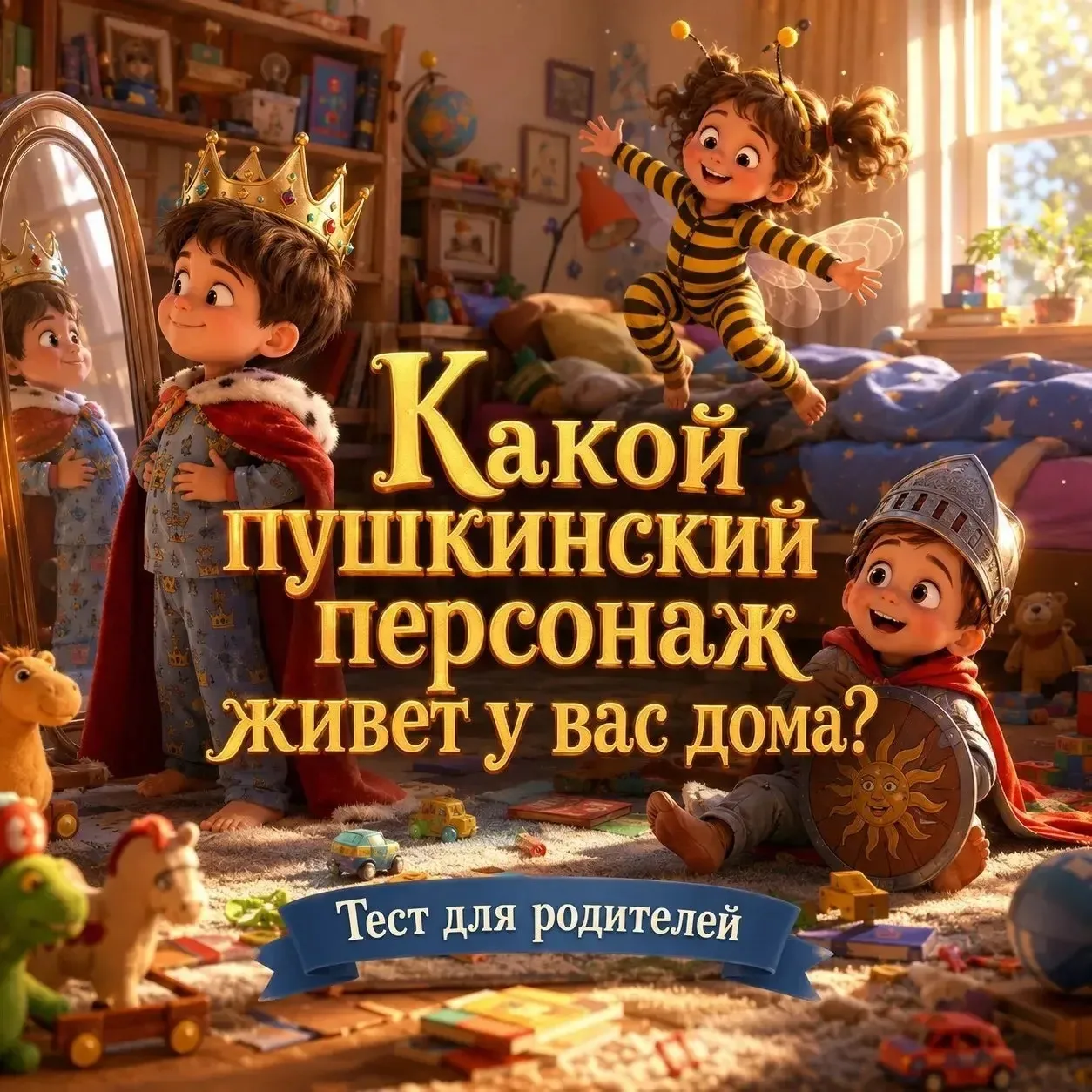 ⁉️ ТЕСТ ДЛЯ РОДИТЕЛЕЙ:                             Какой пушкинский персонаж живет у вас дома?


📚 