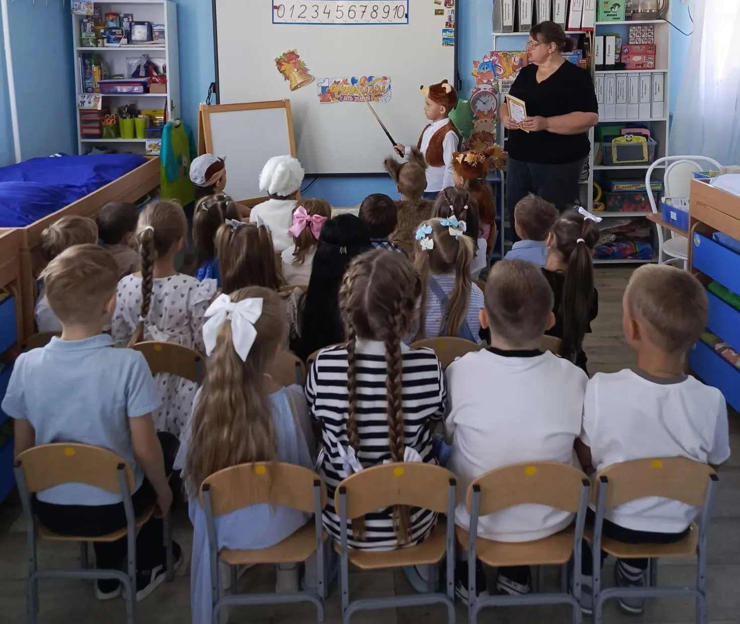 Группа «Рыбки» заглянула в гости в лесную школу! Педагог Михал Потапыч устроил для ребя...