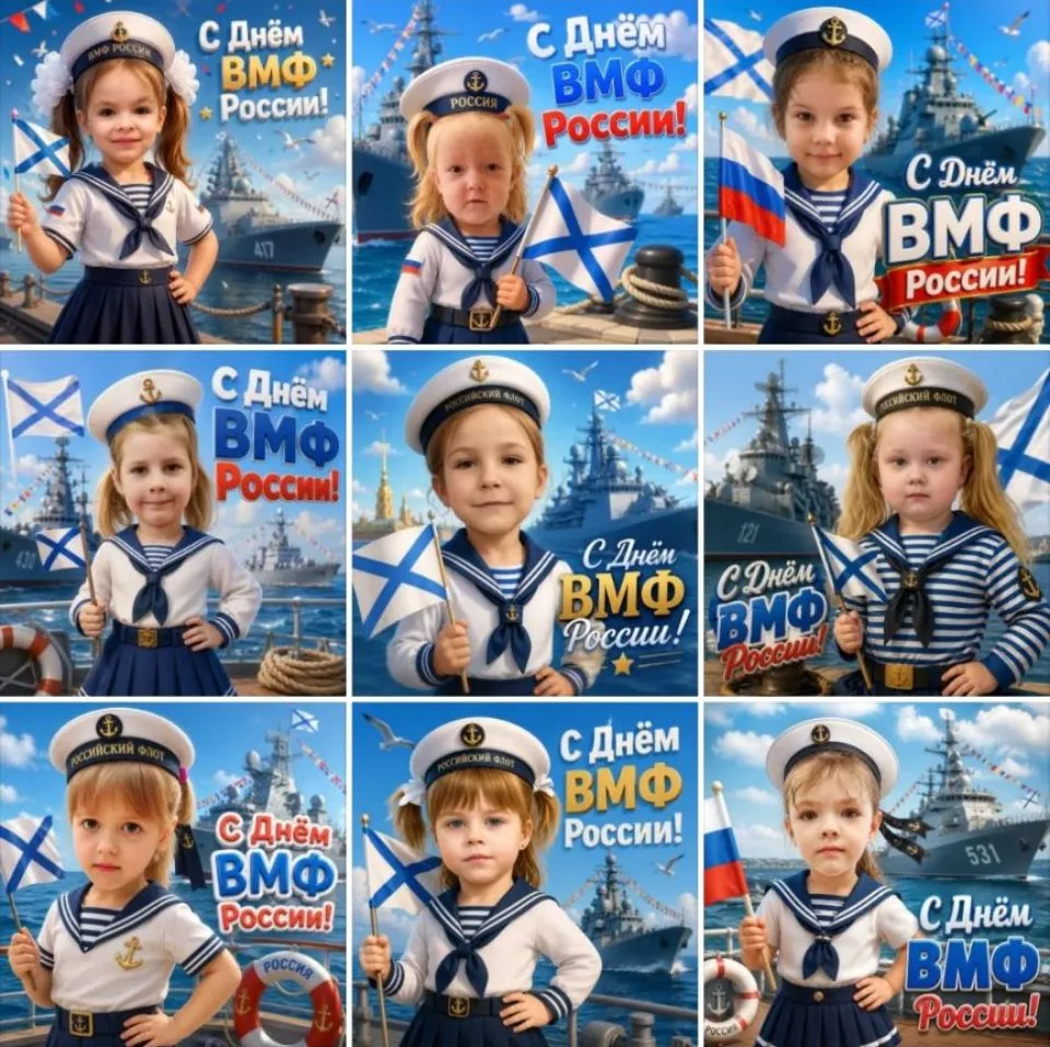 📸ИИ-фотосессия "С Днём ВМФ России!"🇷🇺 ⚓️

26 июля отмечался День Военно-Морского Флота! Мы гордим