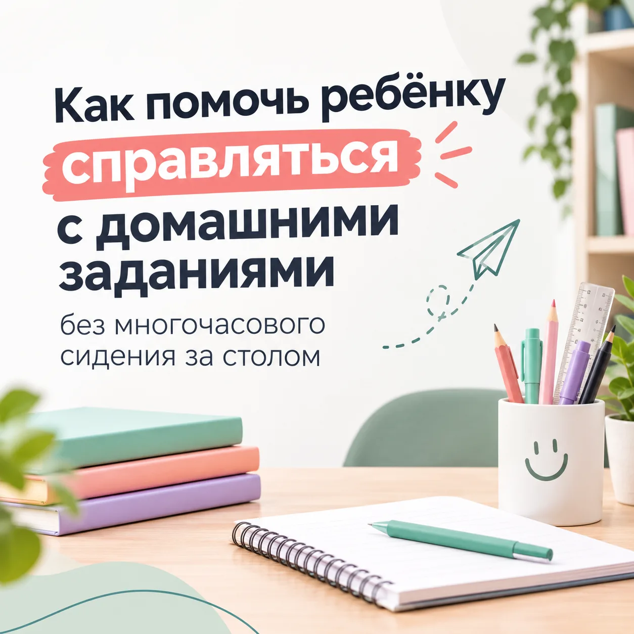 📚 Учебный год начался — а вместе с ним вернулись домашние задания. Иногда ребёнок долг...