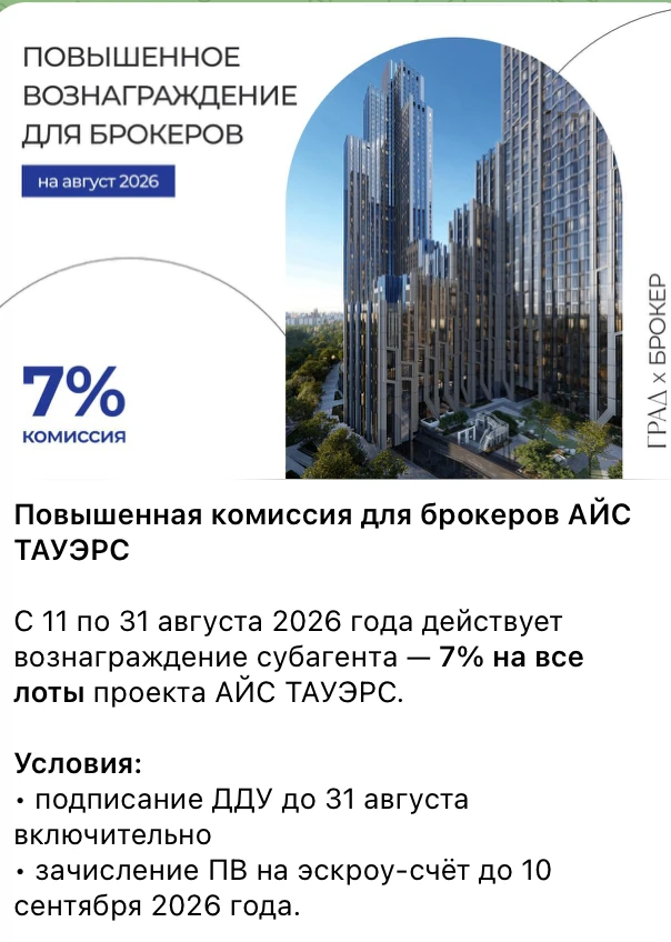 Как я надеялся на снижение цен в ЖК Айс Тауэрс, но не тут то было. Застройщик пошел по ...