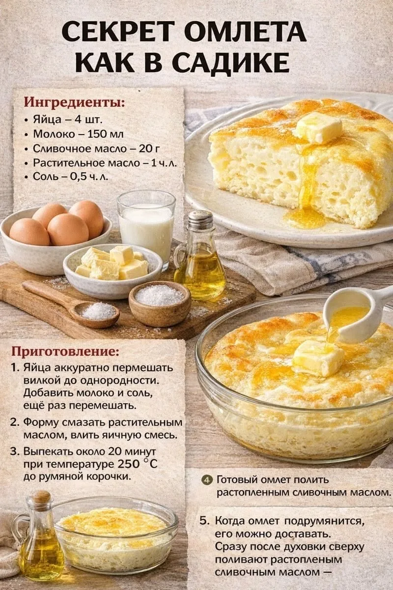 🍳Омлет как в садике 🍳