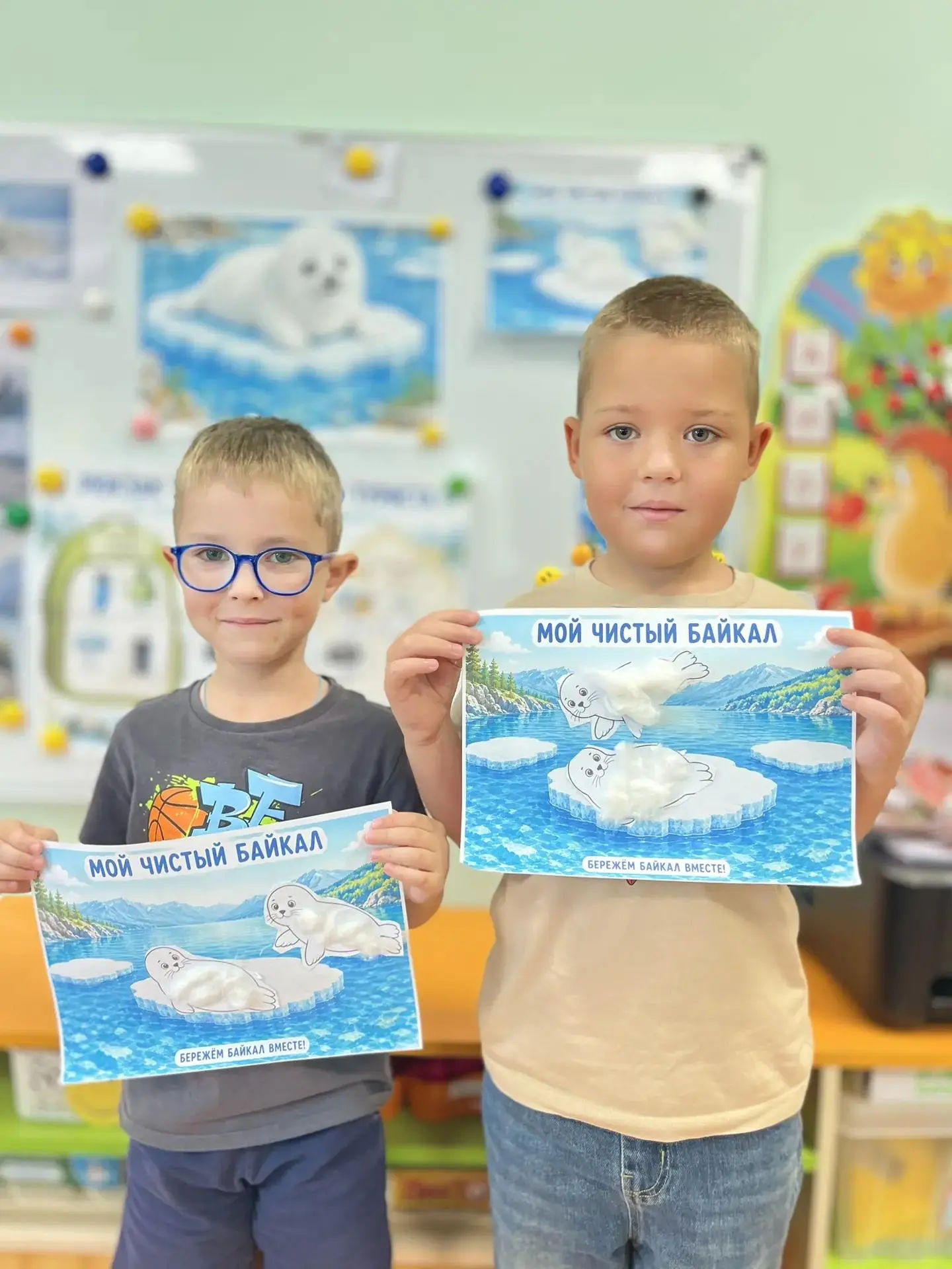 Ребята из группы «Ромашка»🌸 отправились в путешествие по Байкалу 💧 в рамках экологиче...
