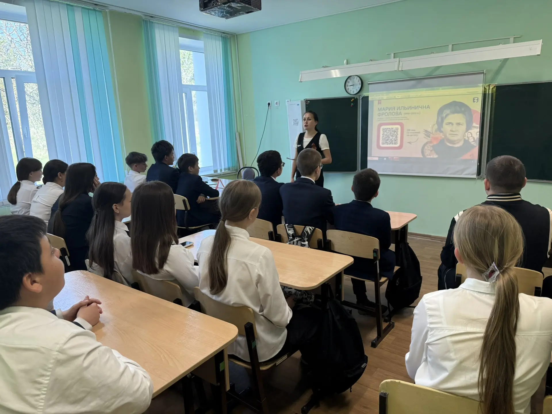 Сегодня для обучающихся  7-8 классов прошла лекция "Вклад детей и школьников в победу н...