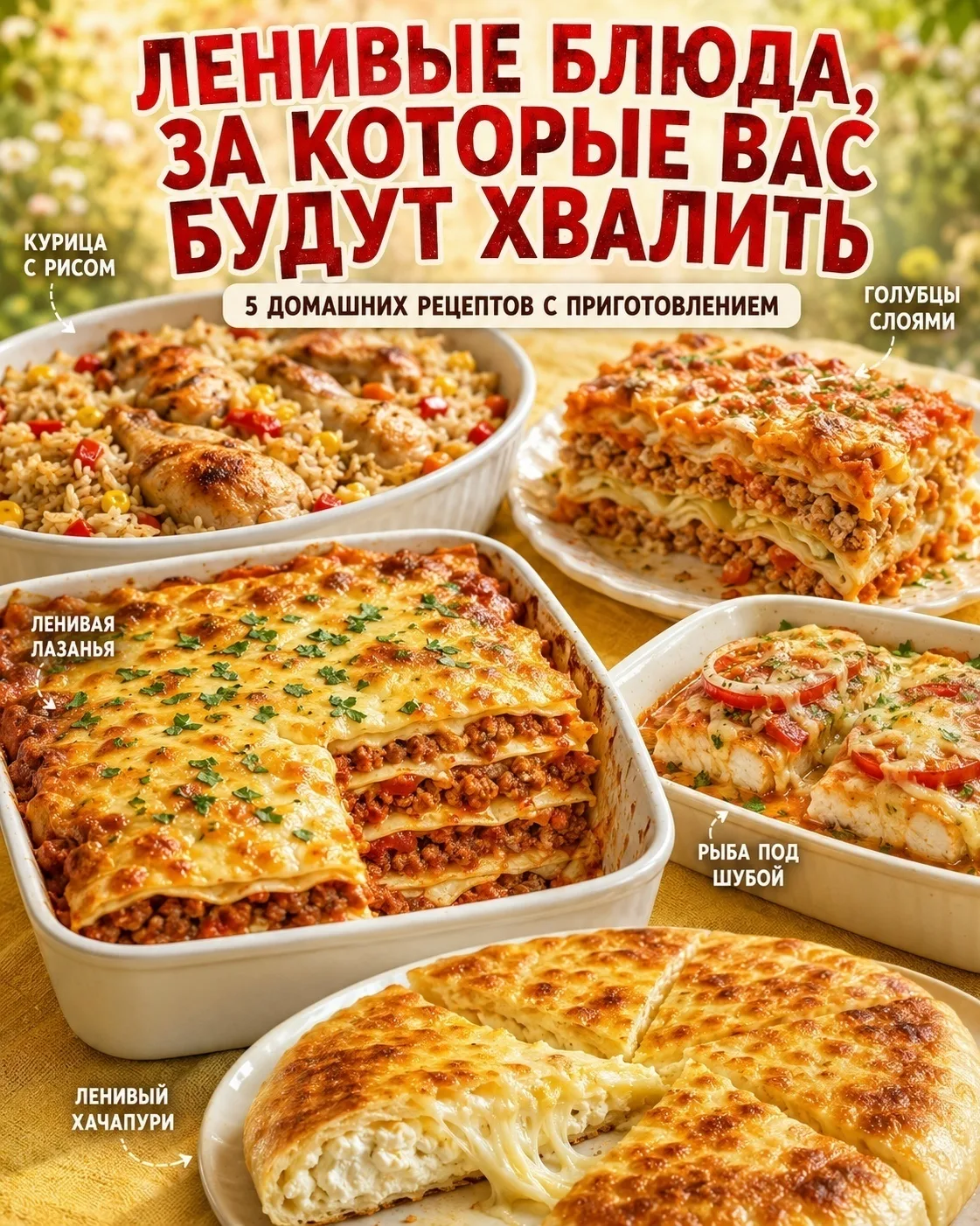 ШПАРГАЛКА: ЛЕНИВЫЕ БЛЮДА, ЗА КОТОРЫЕ ВАС БУДУТ ХВАЛИТЬ