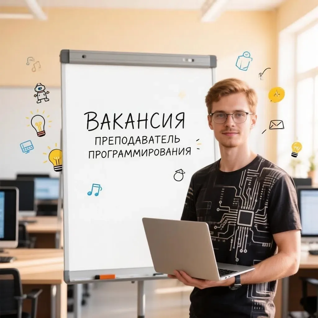 ВАКАНСИЯ🔔: Педагог дополнительного образования (программирование)