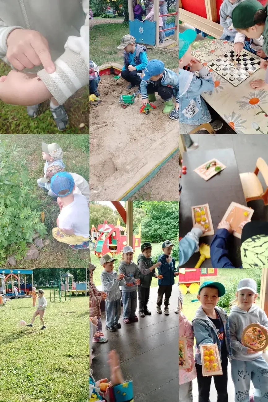 Летняя прогулка в старшей группе N4  «Ромашка» — это отличная возможность совместить активный отдых 
