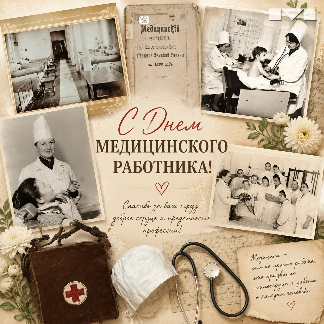 ⚕️ Уважаемые медицинские работники и ветераны службы здравоохранения! Поздравляем вас с профессионал