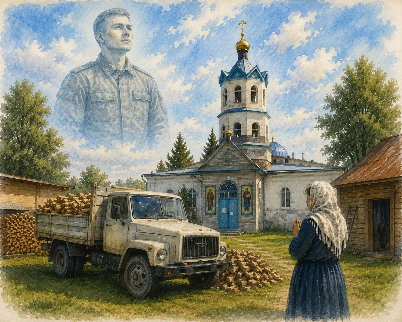 Дорогие братья и сестры!

Мама воина, погибшего в ходе проведения специальной военной операции, в па
