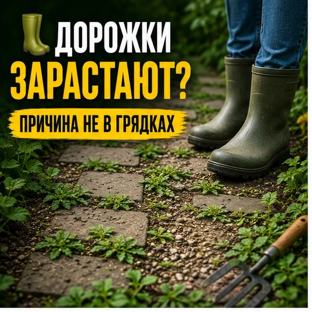 🥾 Почему дорожки зарастают быстрее грядок?

Многие удивляются: вроде пропололи весь участок, а чере