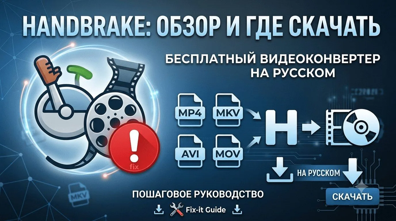 🔧 HandBrake: обзор бесплатного видеоконвертера и где его скачать на русском