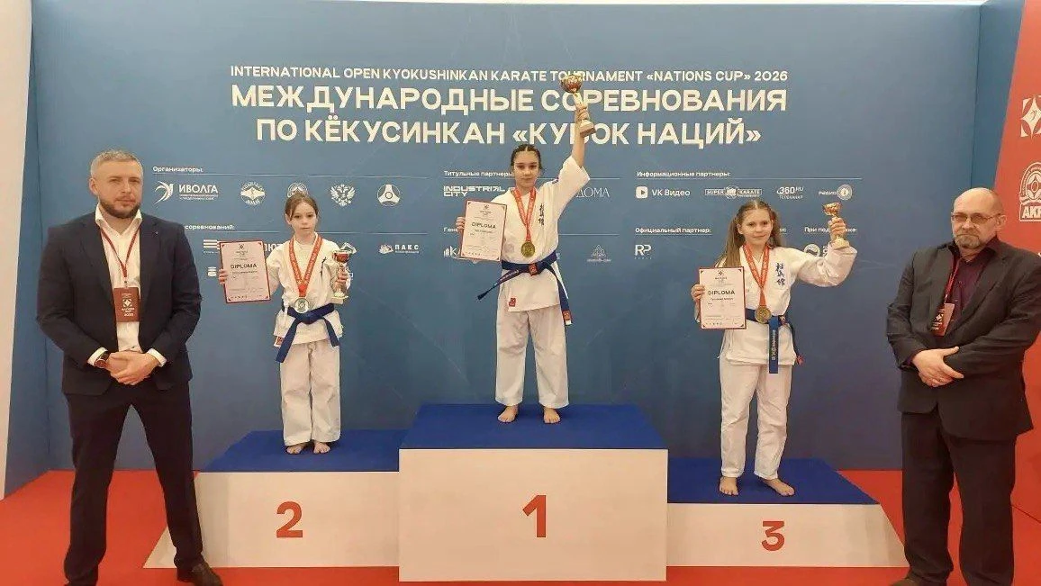 🥋В нашей школе учится очень талантливая и спортивная девочка, Настя. Недавно она участвовала в Между
