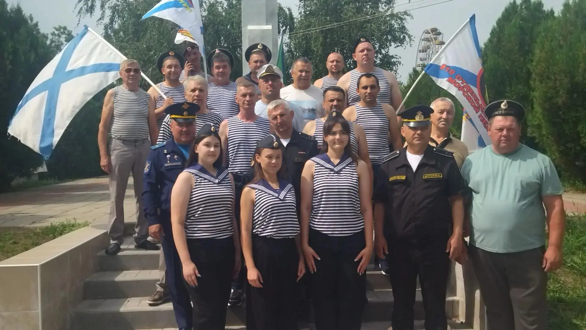 День ВМФ в Еланском Центральном парке, традиционный торжественный митинг 26 июля