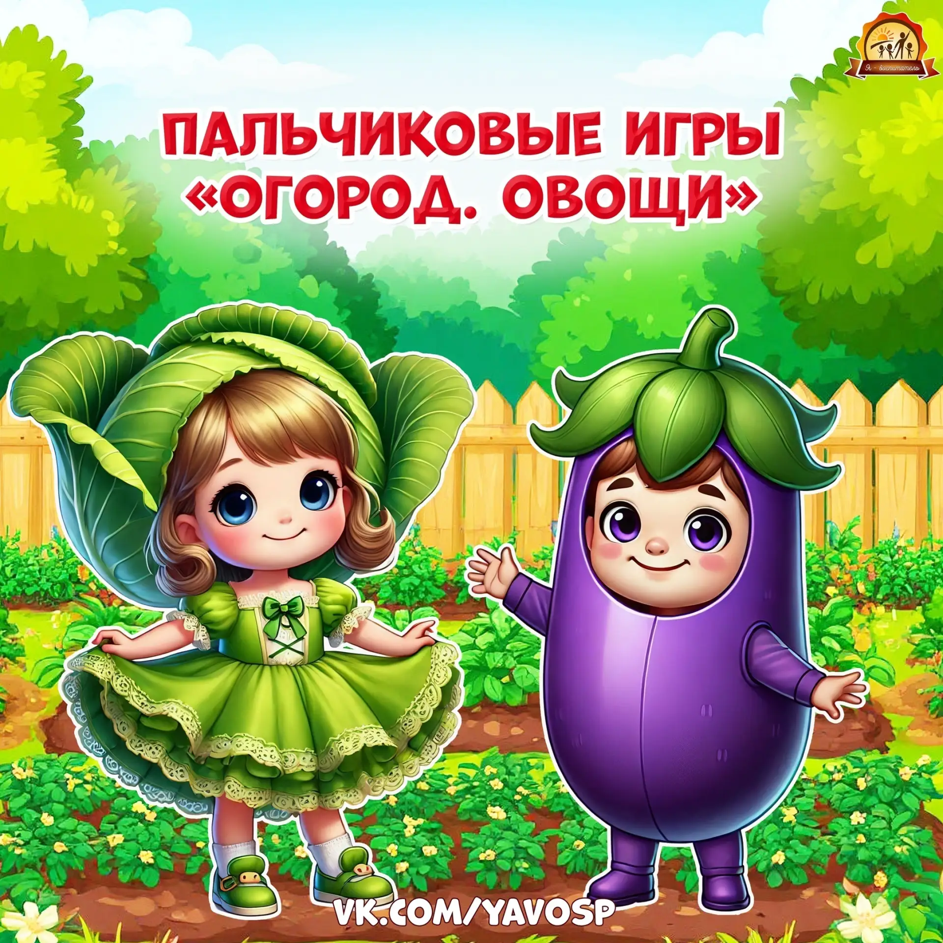 Пальчиковые игры "Огород. Овощи"